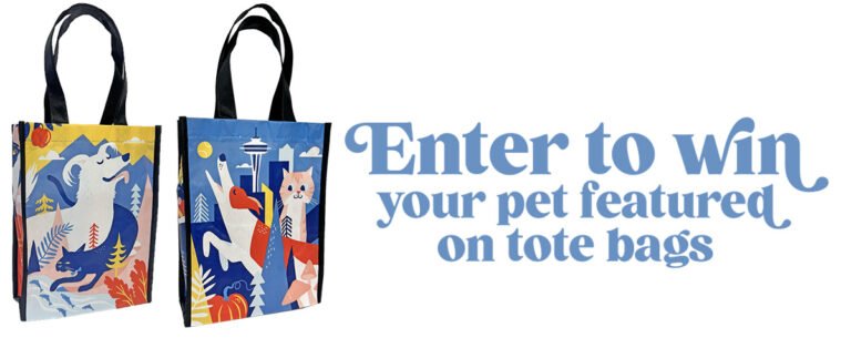 Enter to win your pet featured on tote bags