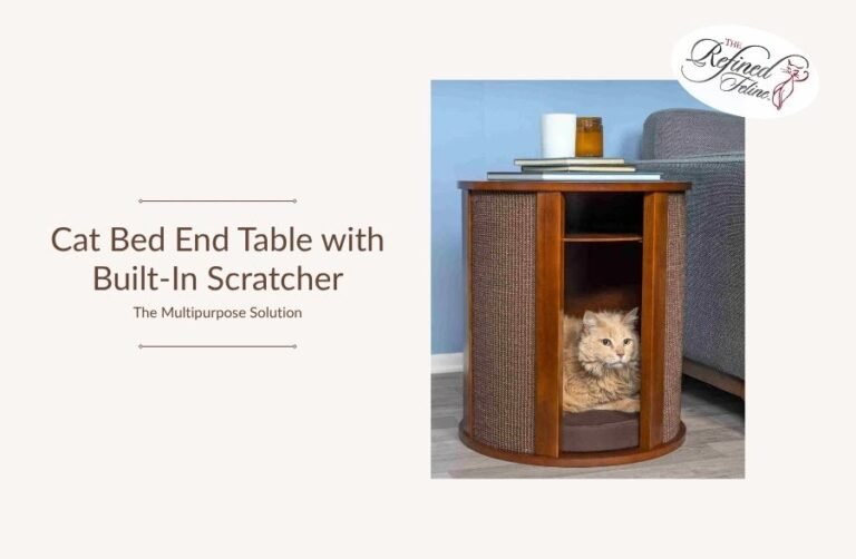 Cat Bed End Table with Built-In Scratcher: The Multipurpose Solution
