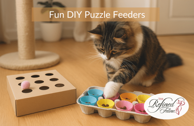 Fun DIY Puzzle Feeders to Stimulate Your Cat’s Mind