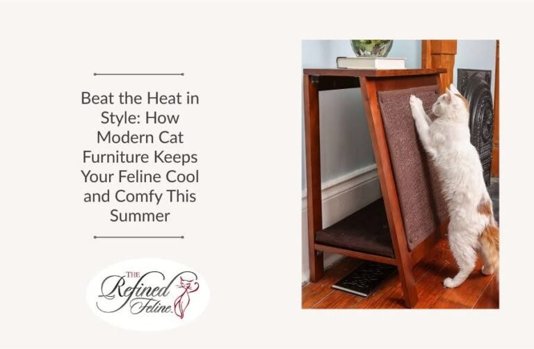 How Modern Cat Furniture Keeps Your Feline Cool and Comfy This Summer