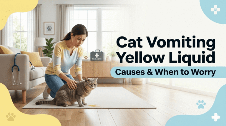 Cat Vomiting Yellow Liquid – Causes & When to Worry